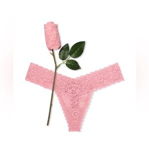 VICTORIAS SECRET LIMITED EDITION LACIE ROSE VALENTINE THONG PANTY